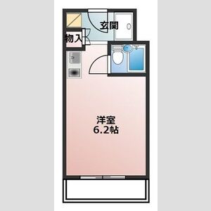 ワンルーム 間取り図