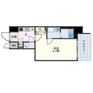 1K 間取り図
