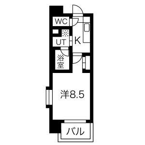 1K 間取り図