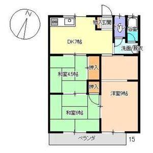 3DK 間取り図