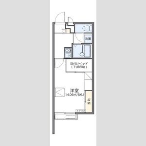 1K 間取り図