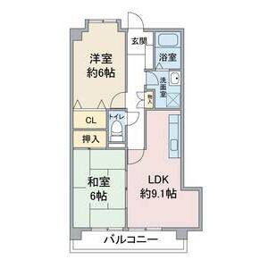 2LDK 間取り図