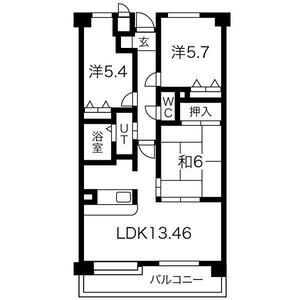 3LDK 間取り図