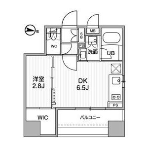 1DK 間取り図