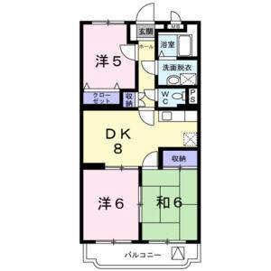 3DK 間取り図