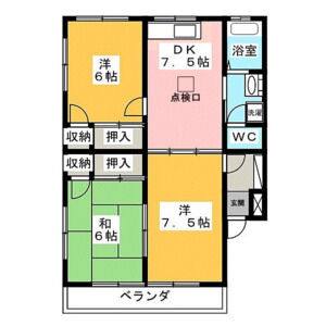 3DK 間取り図