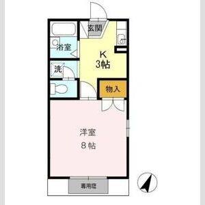 1K 間取り図