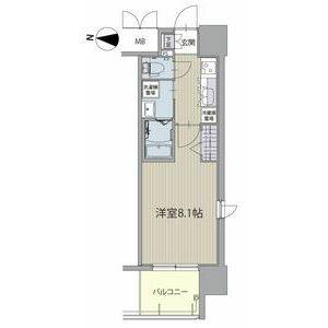 1K 間取り図