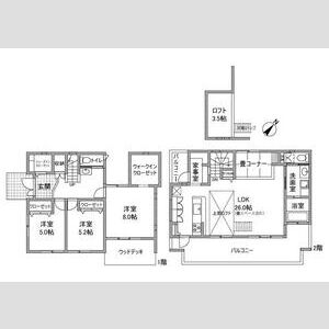 3LDK 間取り図
