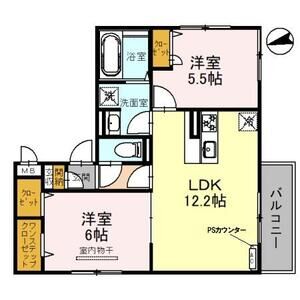 2LDK 間取り図