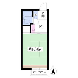 1K 間取り図