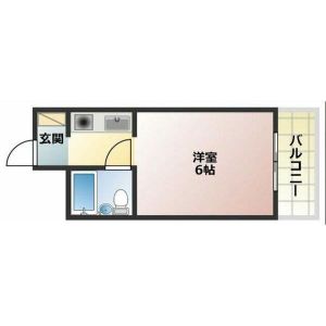 ワンルーム 間取り図