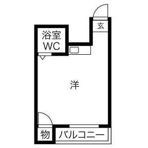 ワンルーム 間取り図