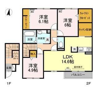 3LDK 間取り図