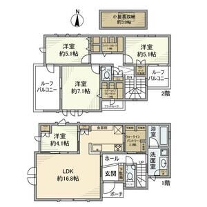 4LDK 間取り図