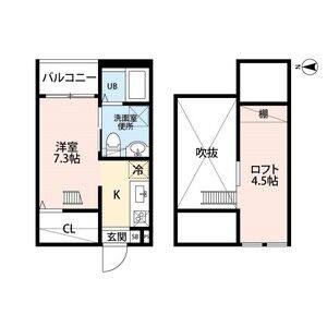 ワンルーム 間取り図