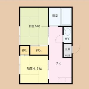 2DK 間取り図