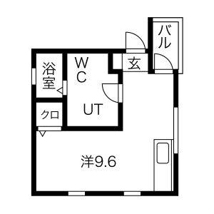ワンルーム 間取り図