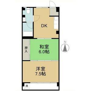 2DK 間取り図