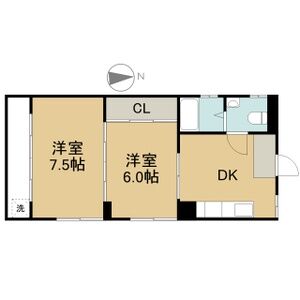 2DK 間取り図