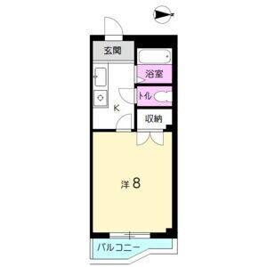 1K 間取り図