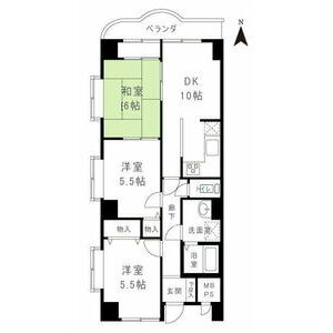 3DK 間取り図