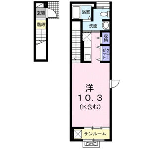 ワンルーム 間取り図