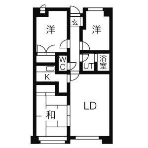 3LDK 間取り図
