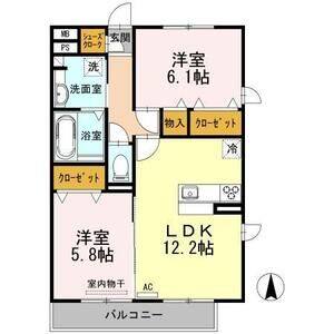 2LDK 間取り図