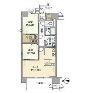 2LDK 間取り図