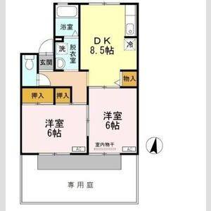 2DK 間取り図