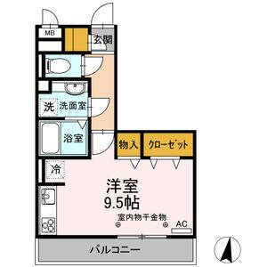 ワンルーム 間取り図