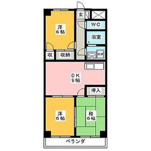 3DK 間取り図