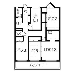 4LDK 間取り図