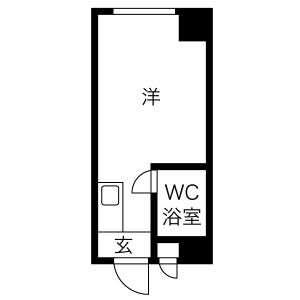 ワンルーム 間取り図