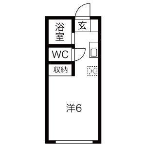 1K 間取り図