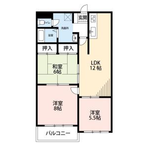 3LDK 間取り図