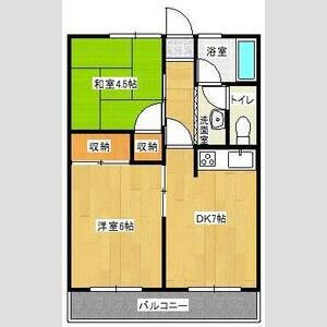 2DK 間取り図