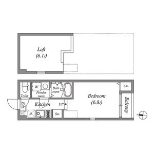 ワンルーム 間取り図