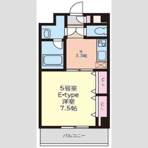 ワンルーム 間取り図