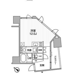ワンルーム 間取り図