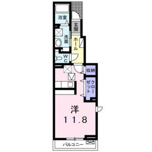 ワンルーム 間取り図