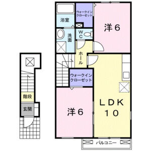 2LDK 間取り図