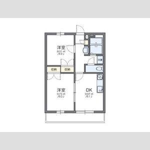 2DK 間取り図