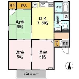 3DK 間取り図