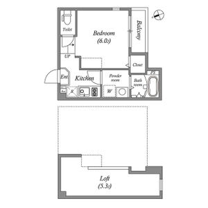 ワンルーム 間取り図