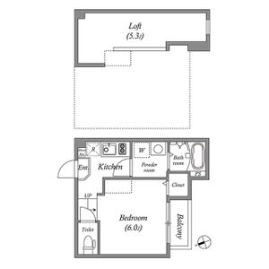 ワンルーム 間取り図