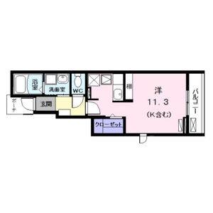 ワンルーム 間取り図