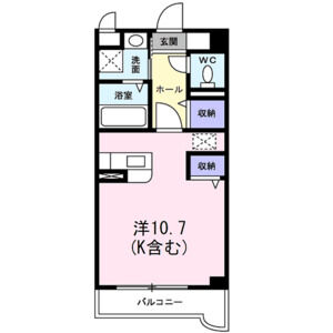 ワンルーム 間取り図
