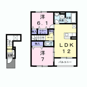 2LDK 間取り図
